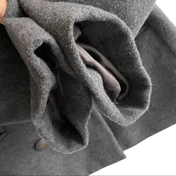 STEFI LARA Vintage Wool Cashmere Double Breasted Jacket Blazer Grey L - Picture 6 of 9